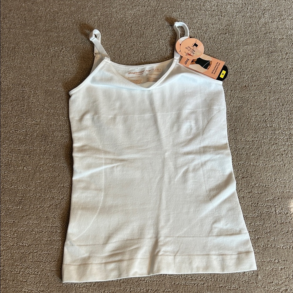White Scoop Neck Cami